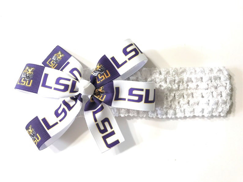Baby Girls LSU Tigers Headband Newborn Girl LSU University College