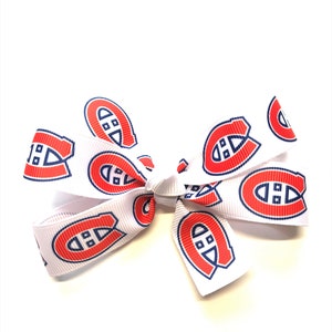 Montreal Canadiens Hair Bow Girls Canadiens Hockey Hair Clip