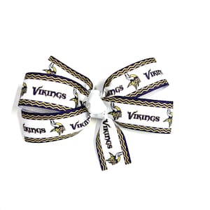 Minnesota Vikings Hair Bow Girls Minnesota Vikings Football Hair Clip