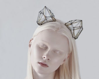 Minimalist Cat Ears Headband: 3D Printed PLA Party Accessory