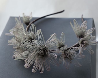 Bridal Flower Crown: 3D Printed Boho Headpiece