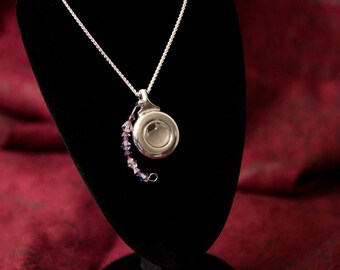 Sterling Silver Flute Key Necklace