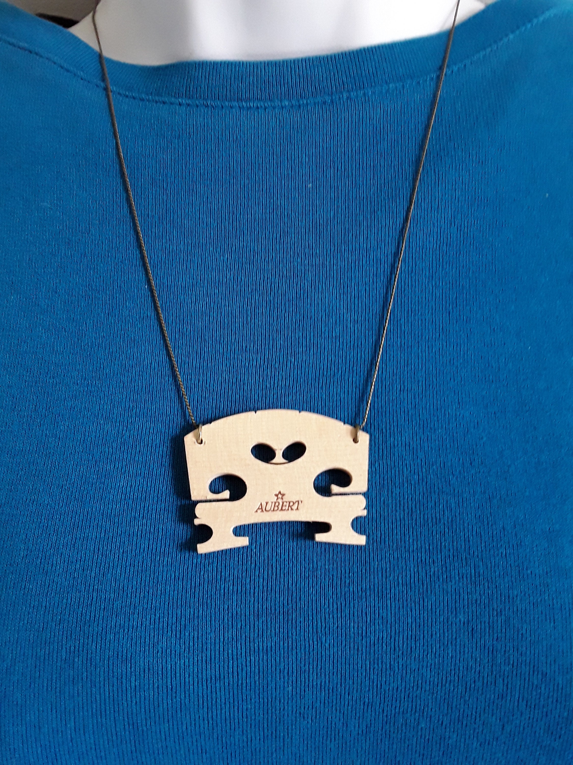 Violin bridge necklace sale