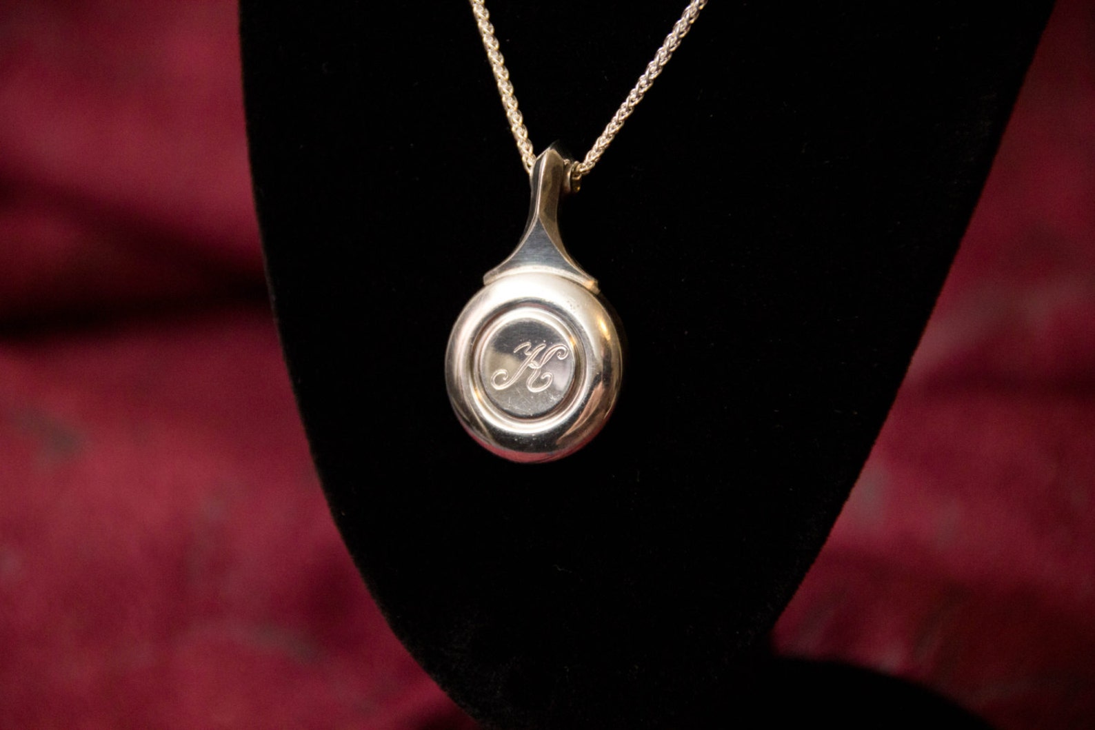 Engraved Sterling Silver Flute Key Necklace Etsy