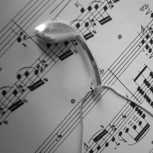 Flute Key Necklace Sterling Silver