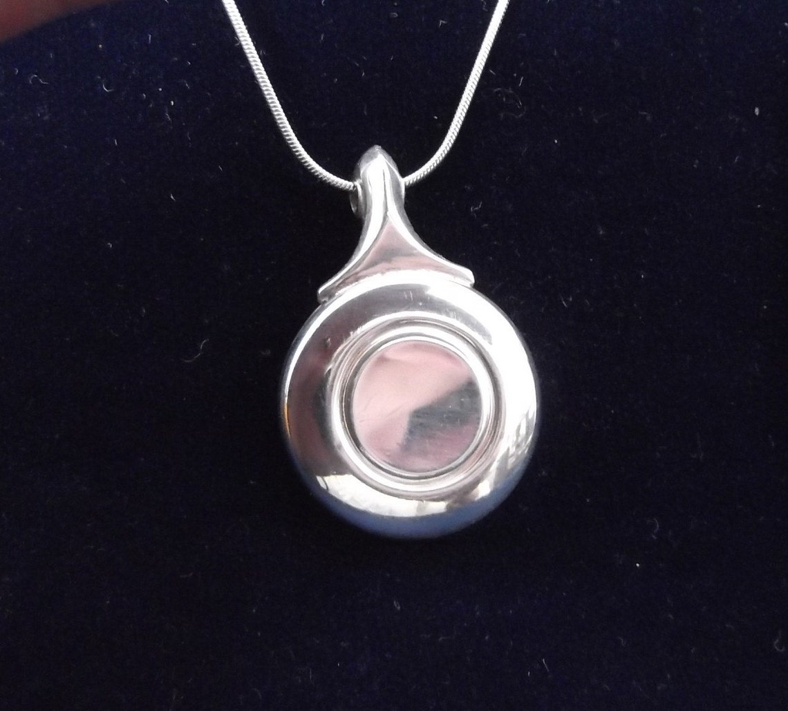 Flute Key Necklace Sterling Silver Etsy