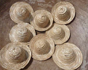 miniature straw hats