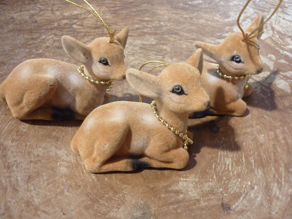 vintage deer ornaments