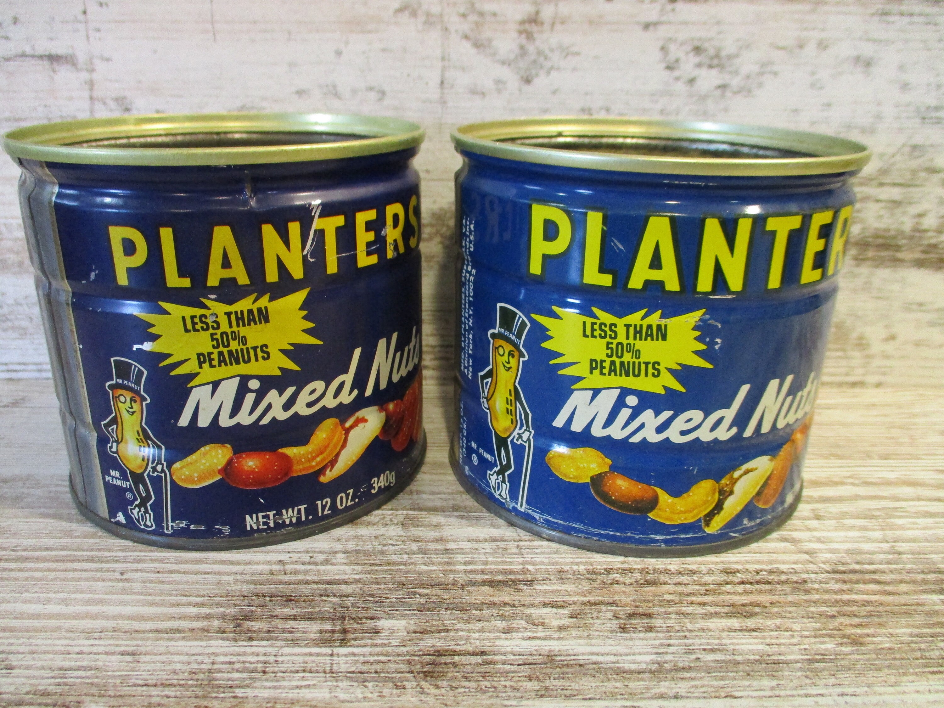 Reduced 6 Vintage Food Tin Cans Label Storage for Home, Cutlery
