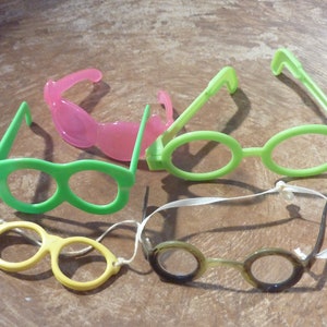 5 Doll Glasses Toy Sunglasses Spectacles Miniature Mr. Potato Head Accessory Accessories Craft Supply Lot (#2817)