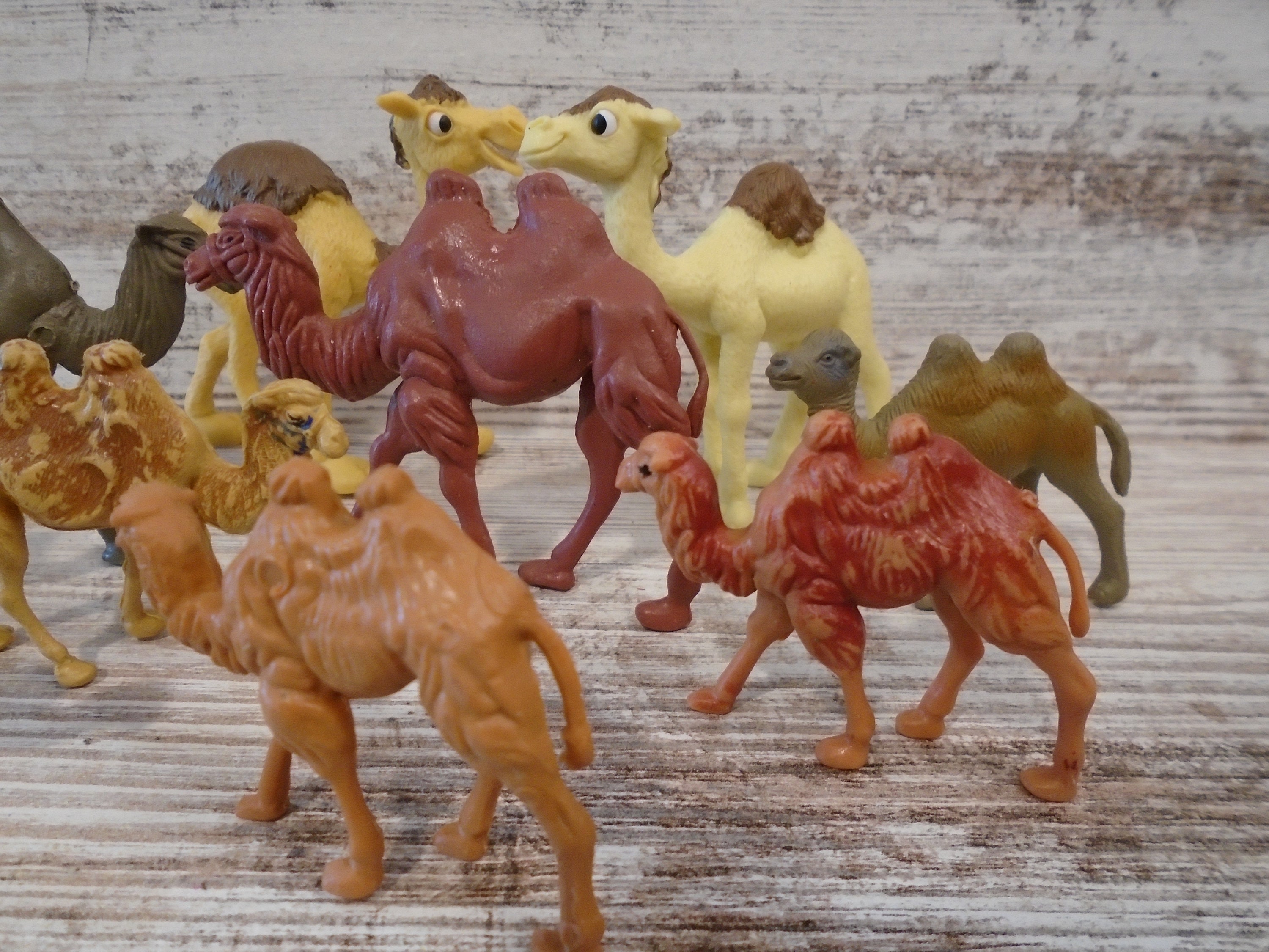 10 Miniature Camels Toy Zoo Animal Circus Figure Nativity Etsy UK