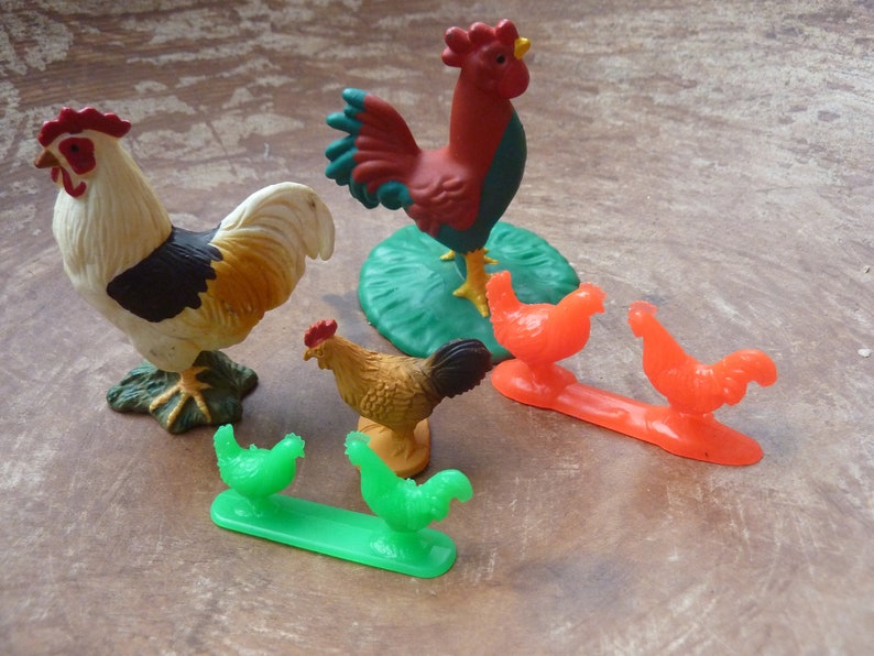 rubber animal figurines