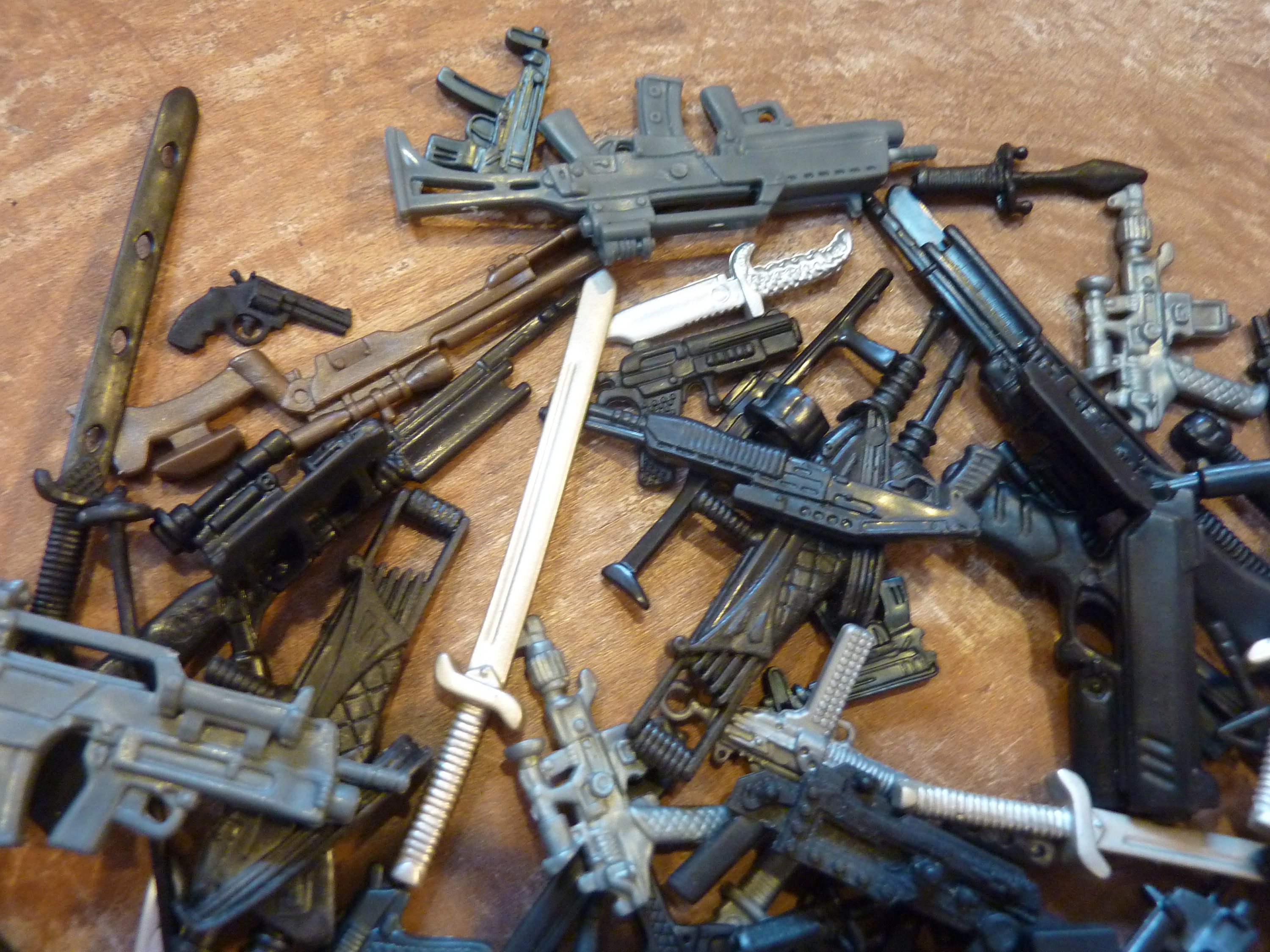 Miniature Weapons Action Figure Gun Rifle Knife Weapon GI Joe Star Wars ...
