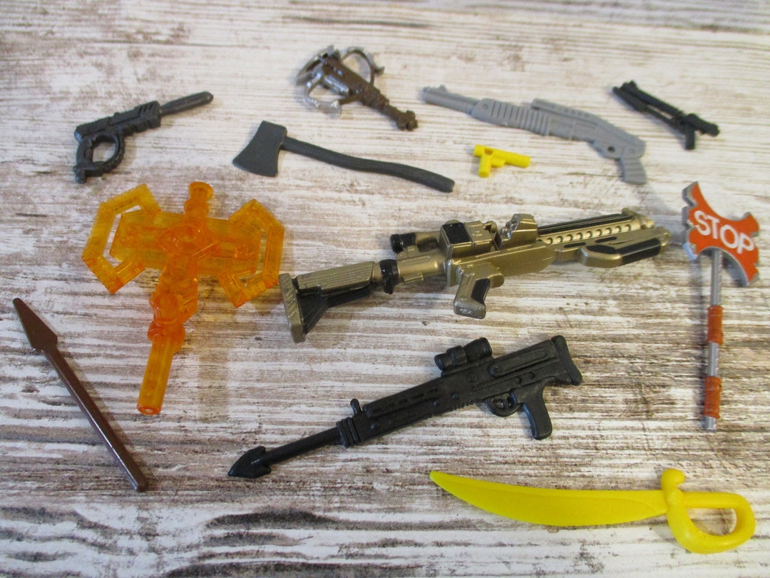 12 Miniature Weapons Action Figure Gun Rifle Knife Weapon Etsy