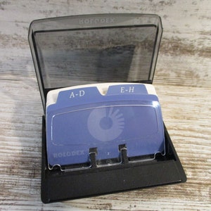 Vintage Rolodex File Holder Box Cards Desk Address Organizer S300C (#6386)