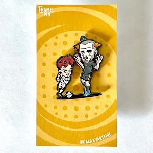 Riqui y El Payaso Pin, about 1.5x1.5 inches