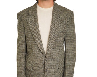 Männer Harris Tweed Blazer Jacke Vintage 90er Jahre Scottish Wolle EU50 UK/US 40 M HA650