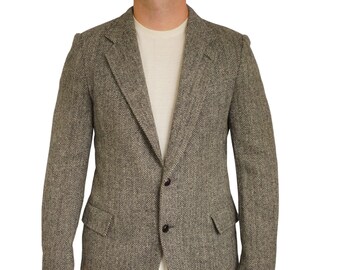 Männer Harris Tweed Blazer 90er Jahre Jacke Scottish Wool 100 EU50L UK/US40L HB607