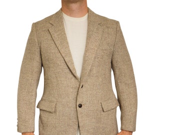 Blazer homme en tweed Harris vintage des années 90 en laine écossaise taille 26 EU52S UK/US42S HC481