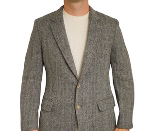 Männer Harris Tweed Blazer Vintage 90er Jahre Jacke Schottische Wolle EU52 UK/US42 HB600