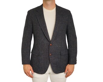 Blazer homme en tweed Harris Laine écossaise Meier & Frank Années 90 EU52 UK/US42 HD15