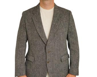 Männer Harris Tweed Blazer 90er Jahre Jacke Schottische Wolle EU54 UK/US44 HB425