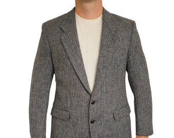 Männer Harris Tweed Blazer 90er Jahre Jacke Scottish Wool 26 EU52S UK/US42S HB951