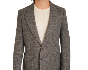 Giacca da uomo in tweed Harris Giacca vintage anni '90 in lana scozzese EU48L UK/US38L HB947