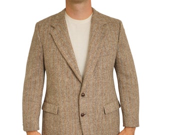 Männer Harris Tweed Blazer 90er Jahre Jacke Schottische Wolle 26 EU52S UK/US42S HB764