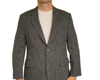 Blazer homme Harris Tweed Veste Digel en laine écossaise EU52 UK/US42 L HA567