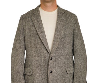Blazer en tweed Harris pour homme vintage des années 90 en laine écossaise vintage EU56 UK/US46 HC323