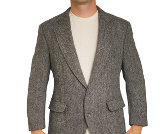 Blazer homme Harris Tweed Laine écossaise Jos.A.Bank 90's Taille EU52S UK/US42S HC987