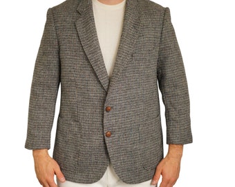 Uomo Harris Tweed Blazer Peek Cloppenburg Lana scozzese 26 EU52S UK/US42S HB693