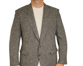 Männer Harris Tweed Blazer Diego Milano Jacke Schottische Wolle EU52 UK / US42 L HA226