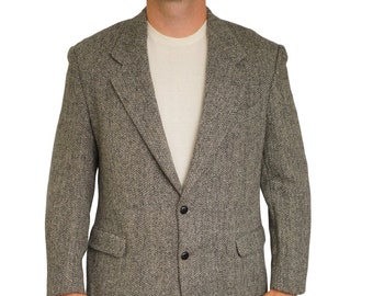 Blazer Harris Tweed Homme Veste Moores 90's Laine écossaise 26 EU52S UK/US42S HA723