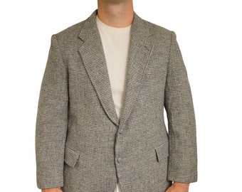 Blazer homme Harris Tweed vintage des années 90 Veste en laine écossaise 27 EU54S UK/US44S HB668