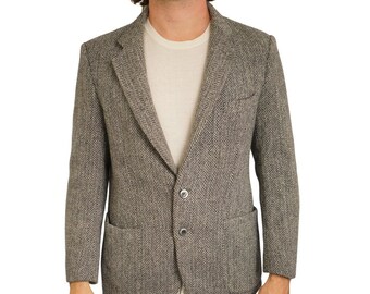 Männer Harris Tweed Blazer Vintage 90er Jahre Jacke Schottische Wolle 25 EU50S UK/US40S HB630