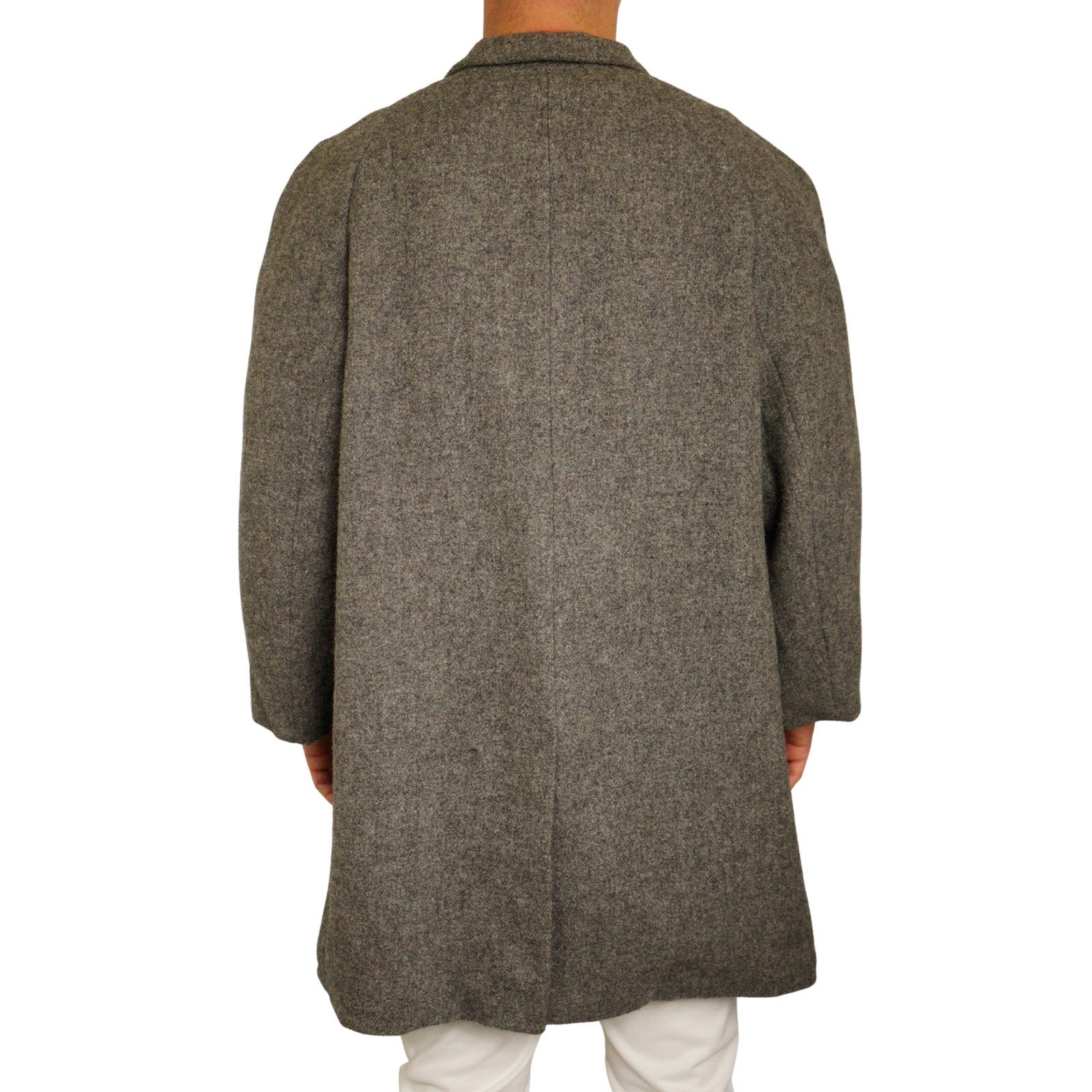 1980s Oversized Tweed Overcoat