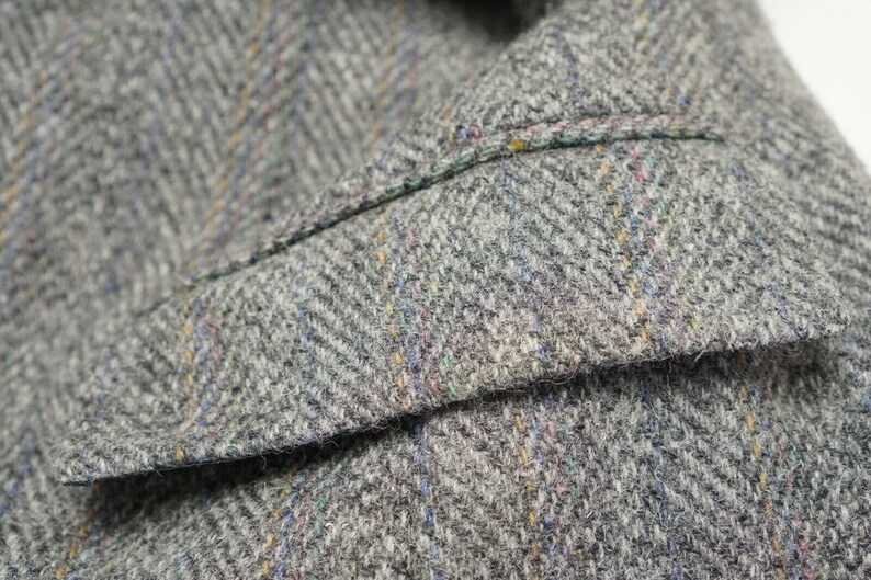 Männer Harris Tweed Blazer 90er Jahre Jacke Scottish Wool 102 EU52L UK/US42L HA864 Bild 6