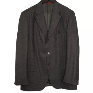 Vintage 90&#39;s Men Gino Sartore Blazer Wool Grey Made In Italy Size EU52 UK/US42 QEA540
