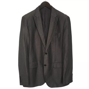Vintage 90&#39;s Men HUGO BOSS Blazer Grey Wool Colombo Size EU50 UK/US40 QEA893
