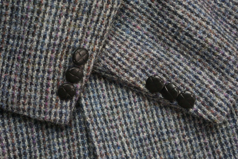 Männer Harris Tweed Blazer 90er Jahre Jacke Scottish Wool 26 EU52S UK/US42S HB951 Bild 9