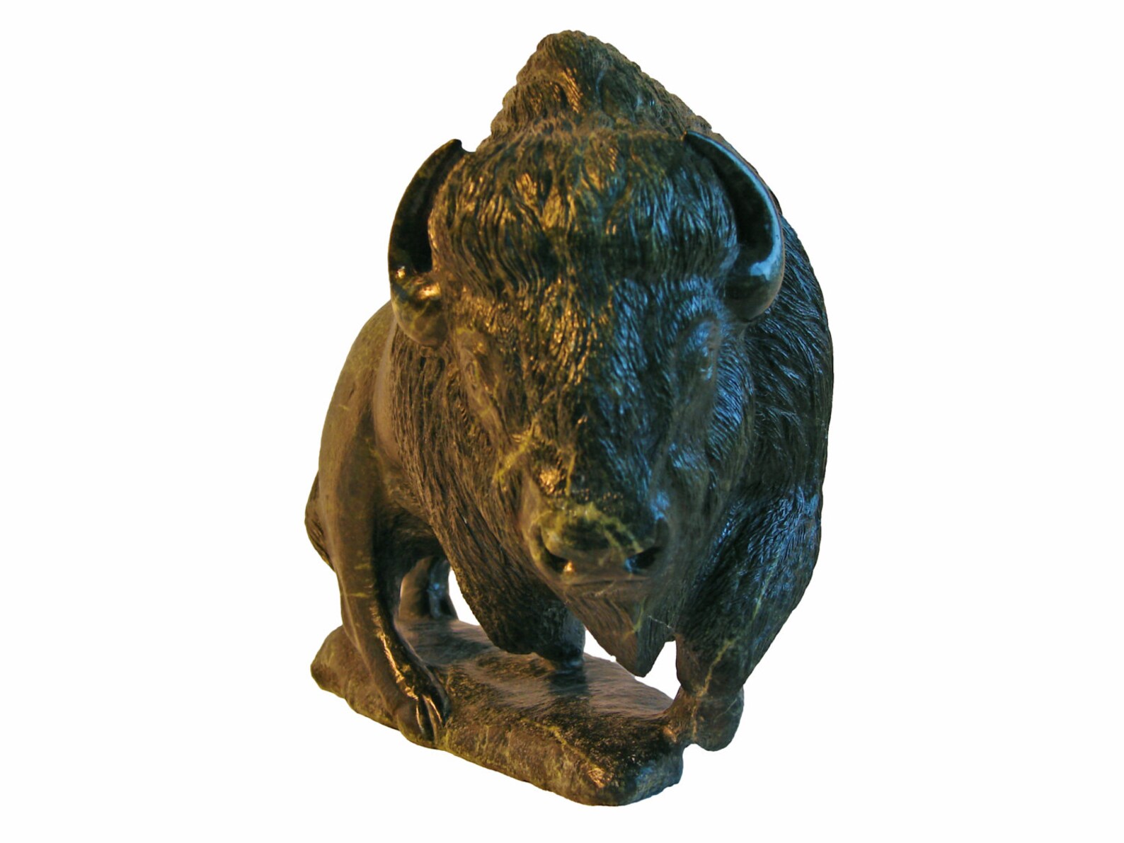 Buffalo Stone Sculpture Etsy