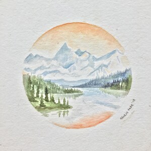 Wonder Lake Watercolor PRINT