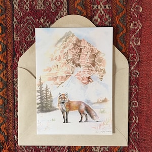 Roter Fuchs Grußkarte