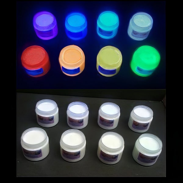 Unsichtbare Farbe UV Schwarzlicht Sichtbare Farbe Fluoreszierende Farbe