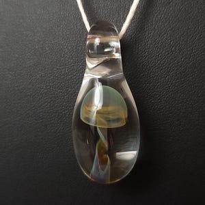 UV Glass Mushroom Necklace