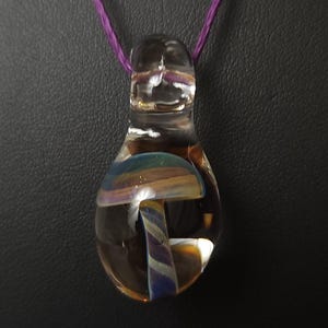 Glass Mushroom Necklace