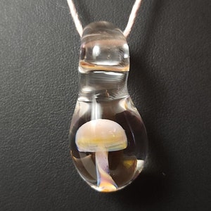 Glass Mushroom Necklace