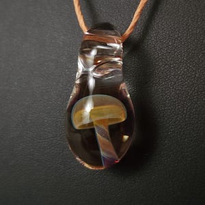 Glass Mushroom Necklace